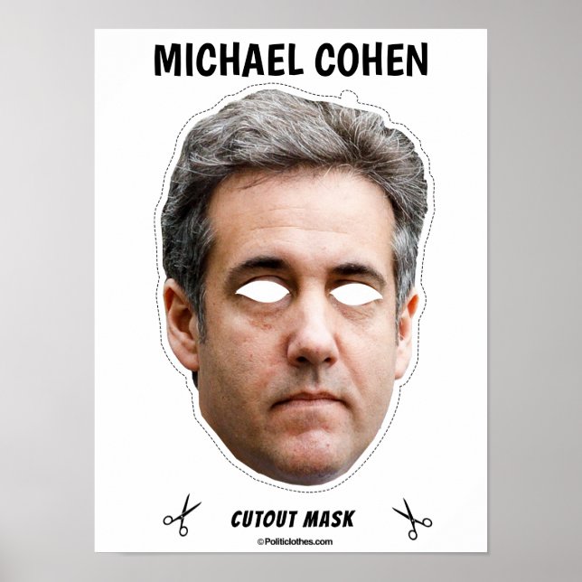 Poster MICHAEL COHEN Masque Halloween (Devant)