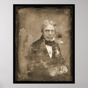 Poster Michael Faraday Daguerreotype 1845