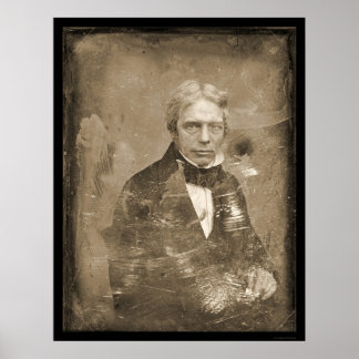 Poster Michael Faraday Daguerreotype 1845