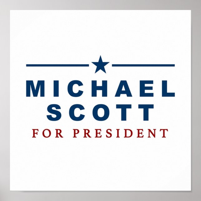 Poster Michael Scott pour le président Bureau (Devant)