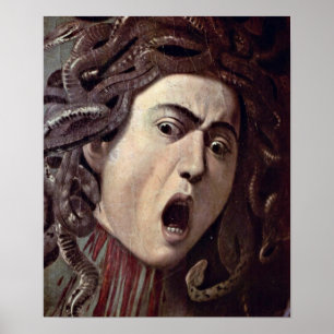 Poster Michelangelo da Caravaggio - Le chef de la Medusa