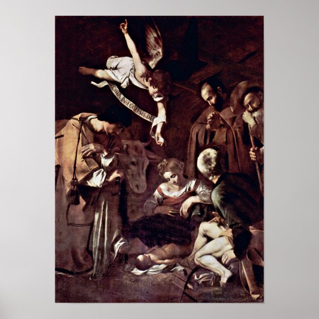 Poster Michelangelo Merisi da Caravaggio - Nativité (Devant)