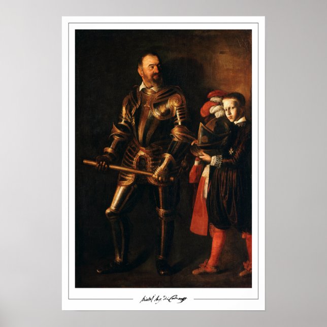 Poster Michelangelo Merisi da Caravaggio Zedign Art Poste (Devant)