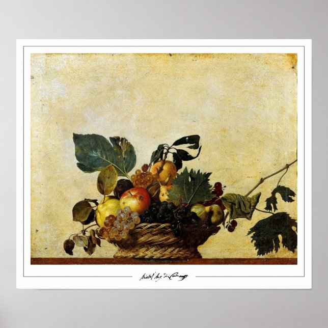 Poster Michelangelo Merisi da Caravaggio Zedign Art Poste (Devant)