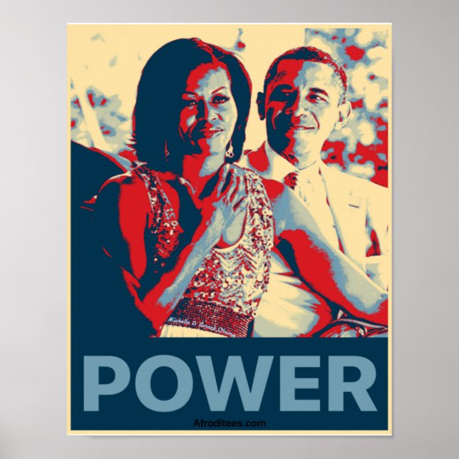 Poster Michelle et Barack Obama (Devant)