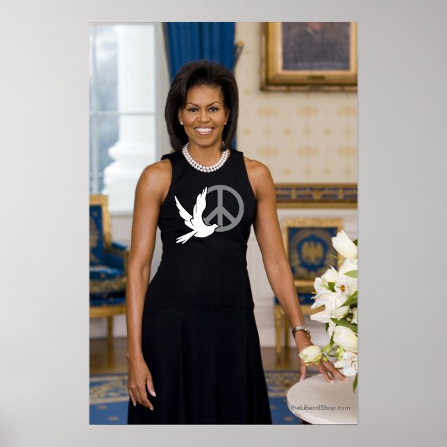 Poster Michelle Obama Première Dame de la Paix (Devant)