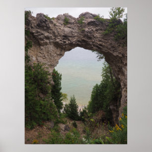 Poster Michigan Arch Rock Geology Photo