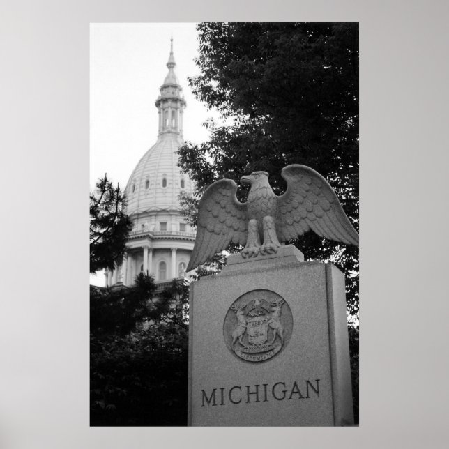 Poster Michigan Capitol Building (Devant)