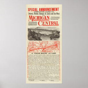 Poster Michigan Central Railroad