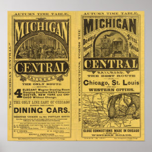 Poster Michigan Central Railroad