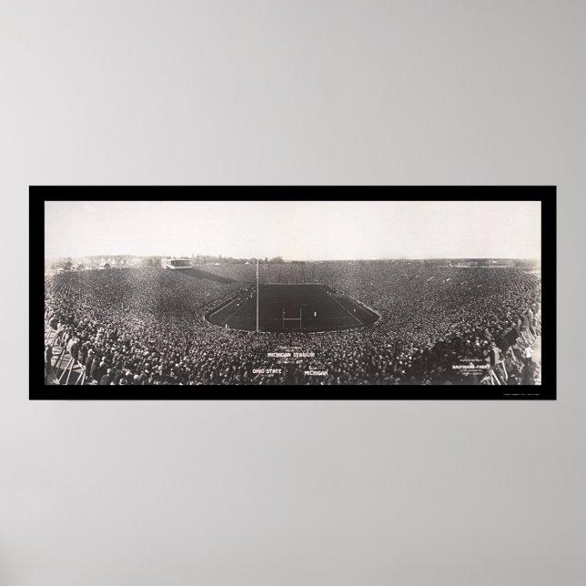 Poster Michigan Ohio Football Photo 1927 (Devant)