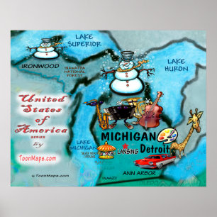 Poster Michigan USA