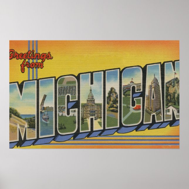 Poster MichiganGrandes lettres scènesMichigan (Devant)