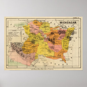 Poster Michoacan, Mexique