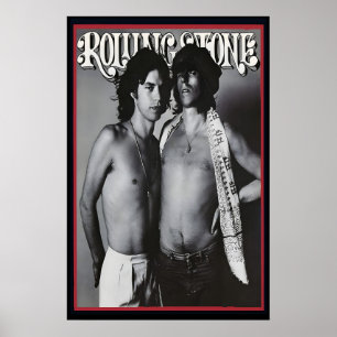 Poster Mick Jagger Kieth Richards 1975 Rolling Stone