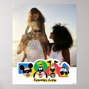 Poster Mickey and Friends Summer Family Vacation Photo