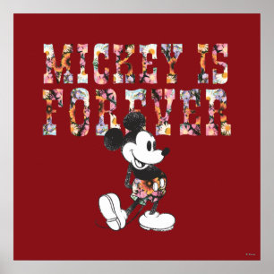 Poster Mickey Branché Pour Toujours