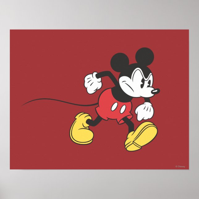Poster Mickey classique | En colère (Devant)