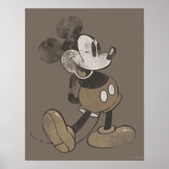 Poster Mickey classique | Perturbé (Devant)