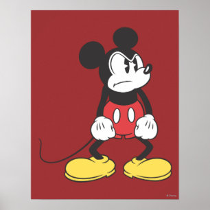Poster Mickey classique   Pose en colère