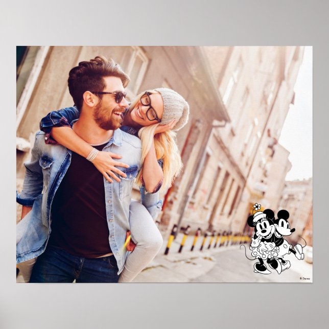 Poster Mickey et Minnie - Couple Photo (Devant)