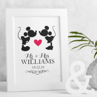 Mickey et Minnie Mariage | Silhouette