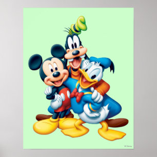 Poster Mickey & Friends   Groupe Hug