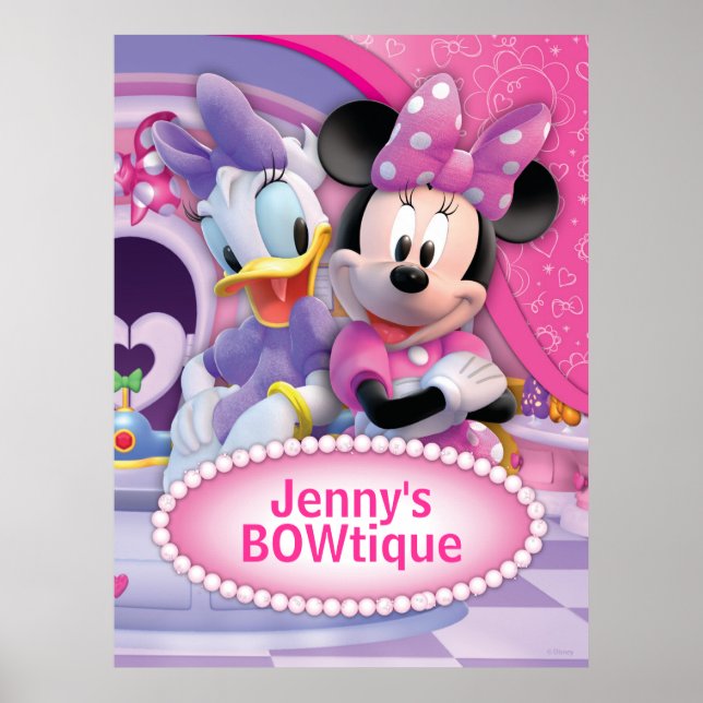 Poster Mickey & Friends | Minnie personnalisable (Devant)