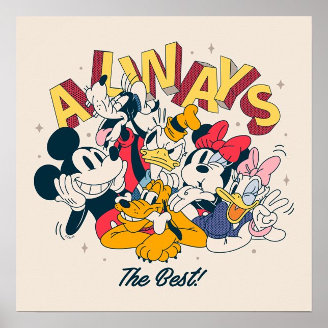 Poster Mickey & Friends | Toujours Le Meilleur (Devant)