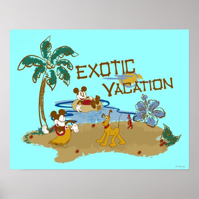 Poster Mickey & Friends | Vacances (Devant)