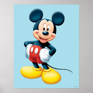 Poster Mickey   Mains sur les hanches