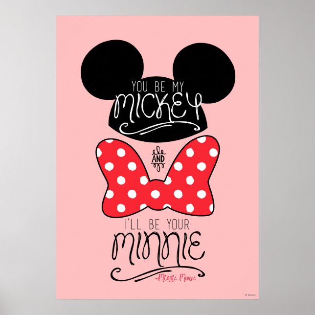 Poster Mickey & Minnie | Amour (Devant)
