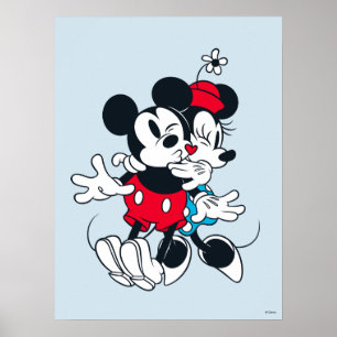 Poster Mickey & Minnie Amour Éternel
