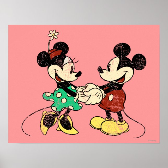 Poster Mickey & Minnie | VINTAGE (Devant)