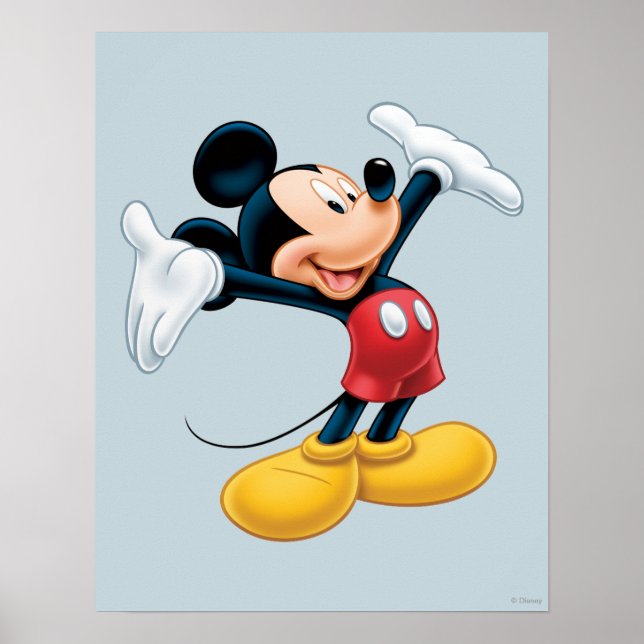 Poster Mickey moderne | Airbrushed (Devant)
