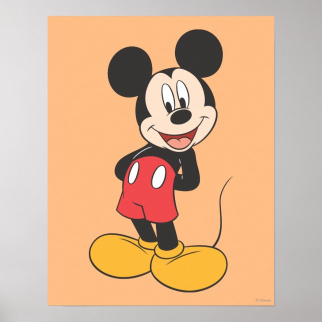 Poster Mickey moderne | Mains derrière le dos (Devant)