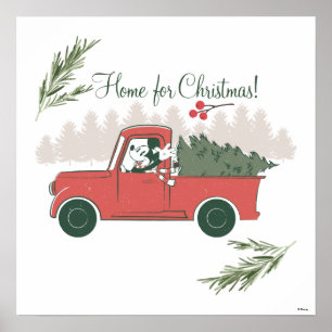 Poster Mickey Mouse   Accueil pour Noël