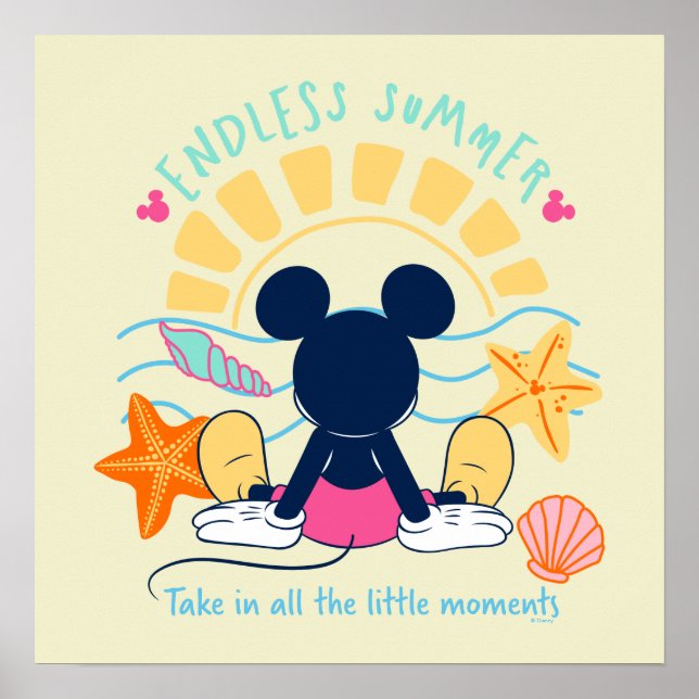 Poster Mickey Mouse Été sans fin (Devant)
