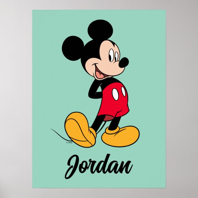 Poster Mickey Mouse Hands Behind Back (Devant)