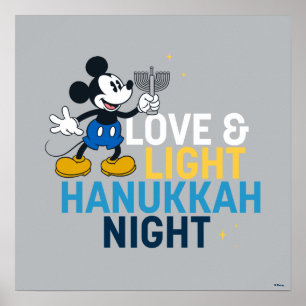 Poster Mickey Mouse   Love & Light Hanoukka Night