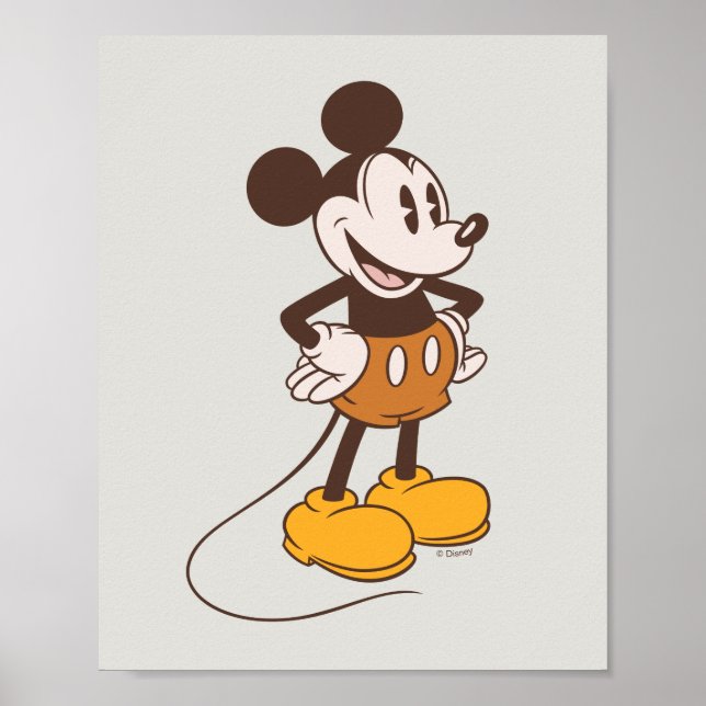Poster Mickey Mouse | Mickey Vintage (Devant)