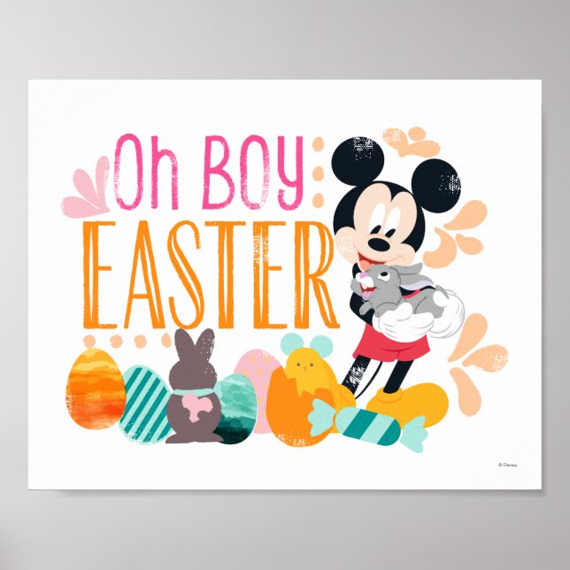 Poster Mickey Mouse | Oh Boy, Pâques (Devant)