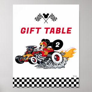 Poster Mickey Mouse Roadster Racers Anniversaire