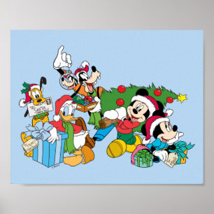 Poster Mickey & ses amis Prêts pour les fêtes