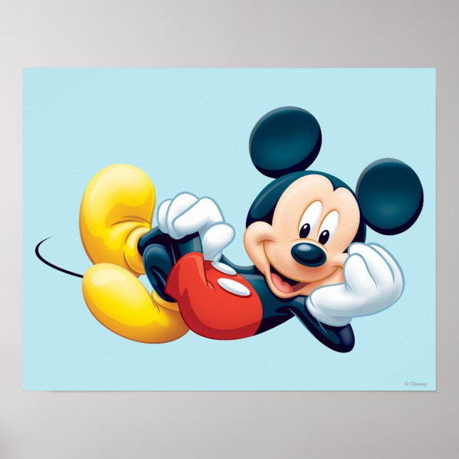 Poster Mickey Souris Posée (Devant)