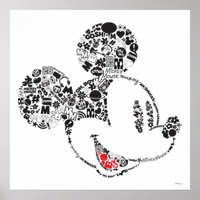Poster Mickey tendance | Icônes et expressions (Devant)