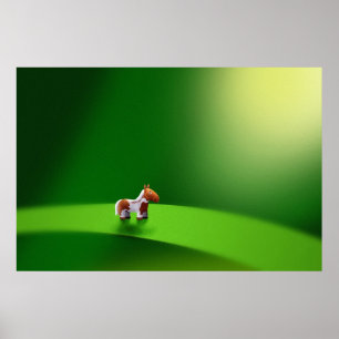 Poster Micro Animaux - Cheval