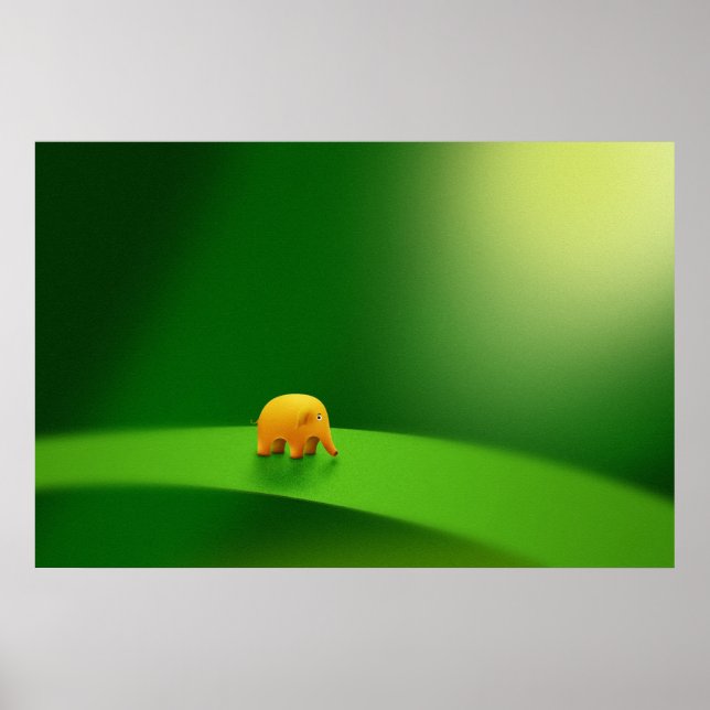 Poster Micro Animaux - Eléphant (Devant)