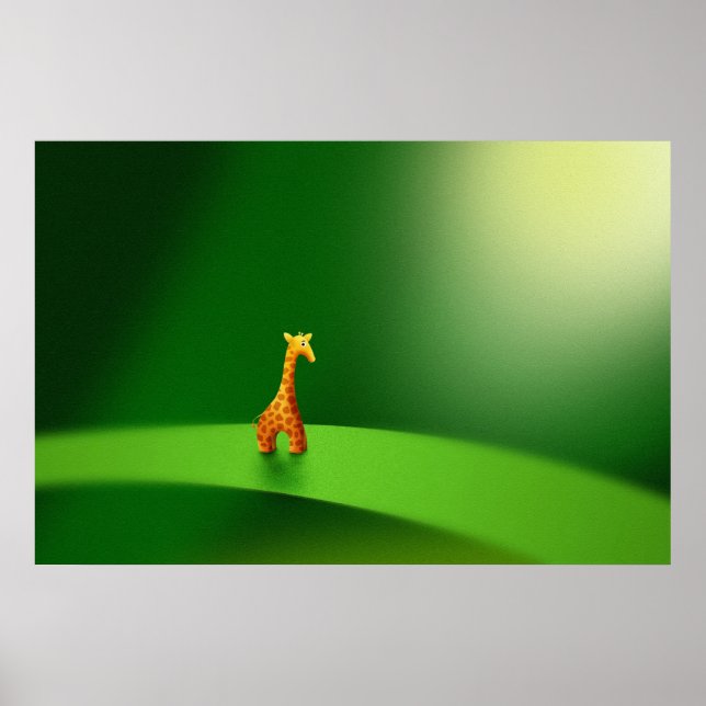 Poster Micro Animaux - Giraffe (Devant)