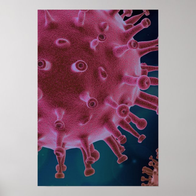 Poster Microbiologie du virus de Corona (Devant)